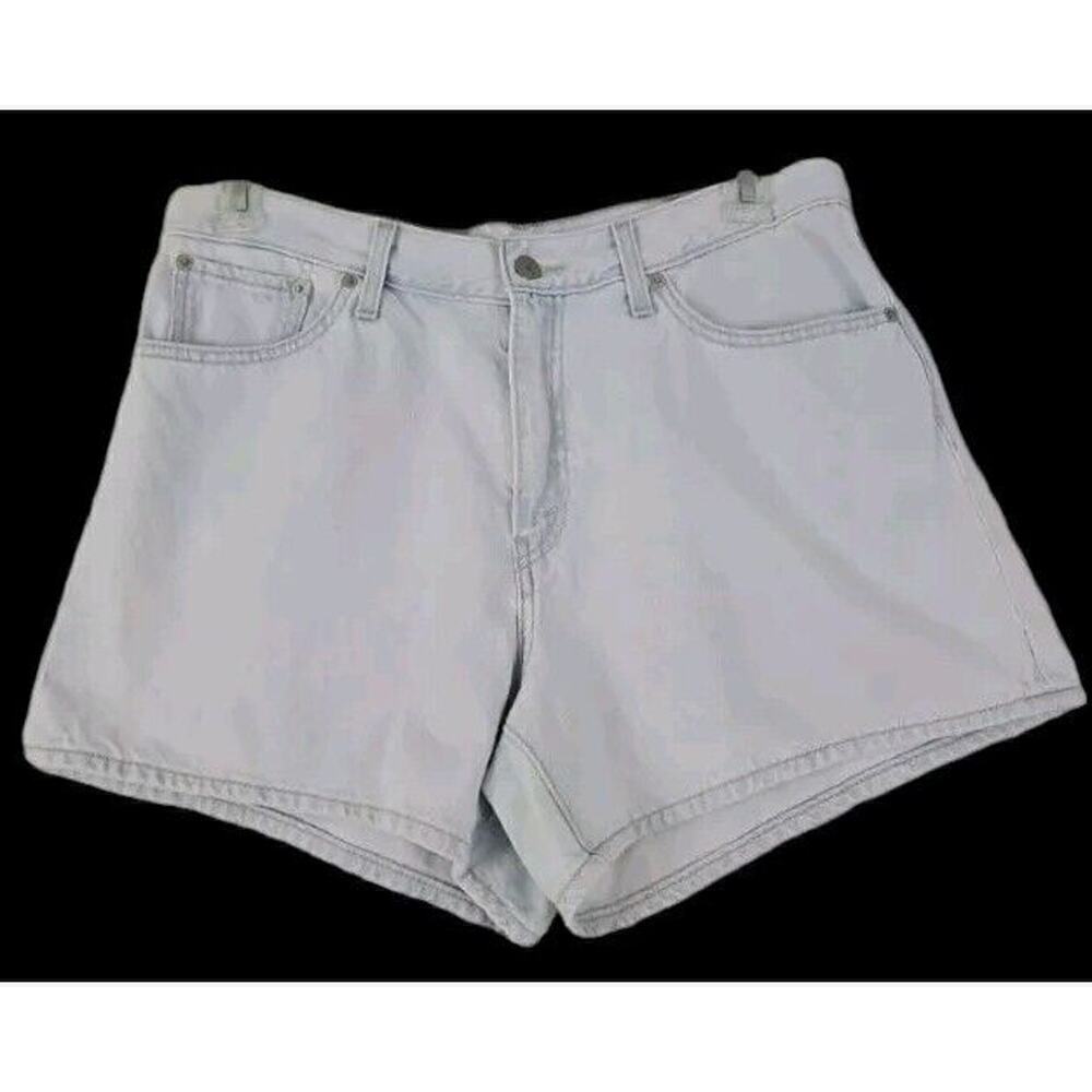 Levi's ~Woman Size 31~ Light Blue Denim 80s Mom Shorts 100% Cotton. - Picture 5 of 9